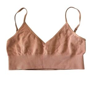 Talula Brown Ribbed Bralette